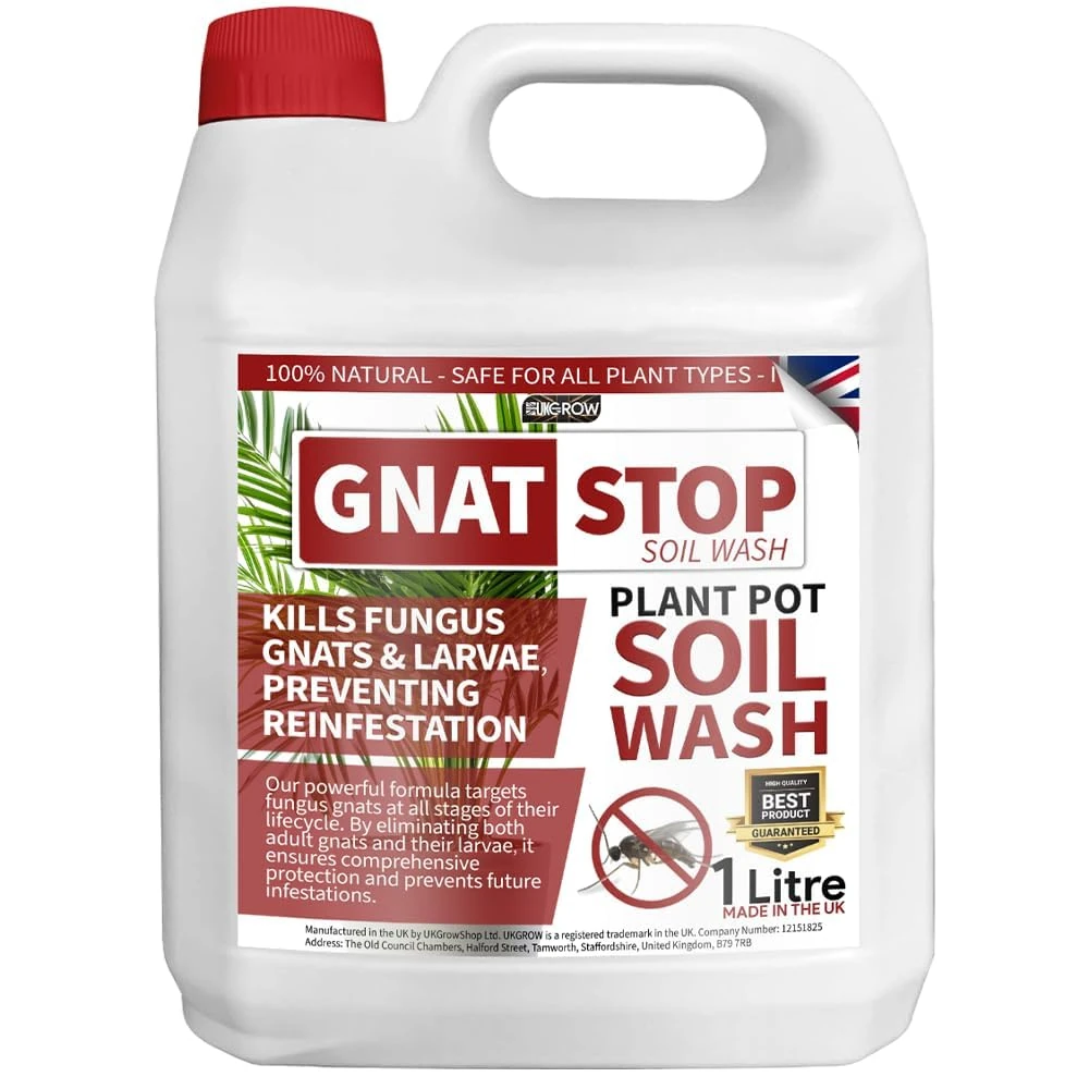 Gnat Stop Cleanse - No Gnats Anymore! - 120ml 250ml 500ml 1 litre 5 litre 10 litre - 100% Natural pest stop, Eco-Friendly Gnat Control Solution (10Ltr)