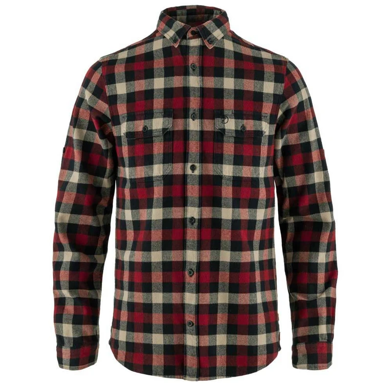 FJALLRAVEN 81353-555-320 Skog Shirt M T-Shirt Men's Dark Navy-Red Size XL