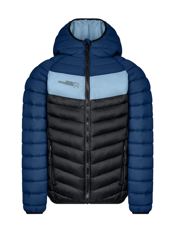 Rock Experience Unisex Kids Tanana Windbreaker, BLUE/BLACK/LIGHT BLUE, 6 Years EU