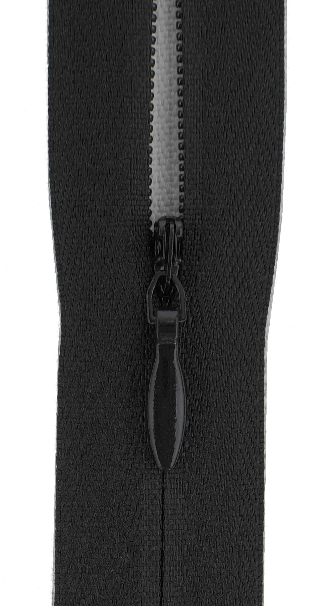 Invisible Zip Fasteners, Pack of 5, Suitable for Medium Weight Fabric (Black, 9 inch)