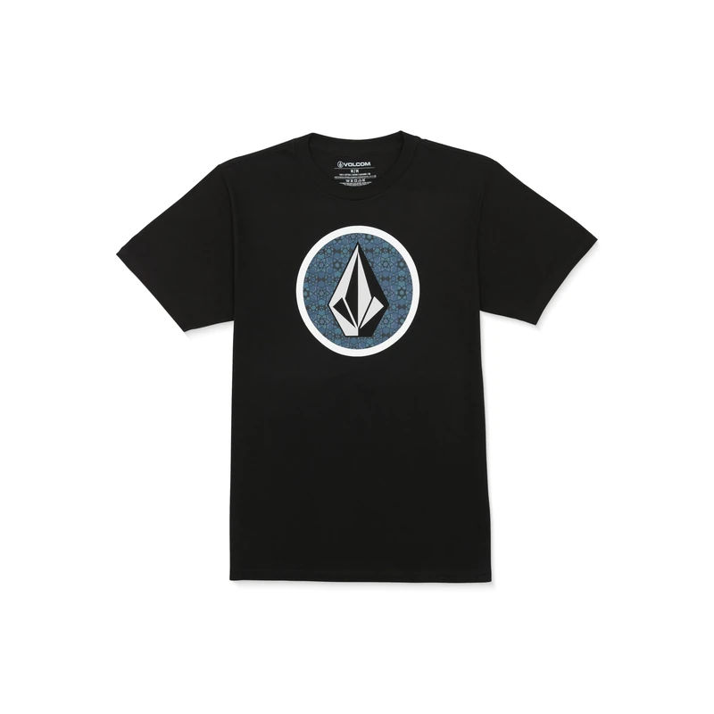 Volcom Men's Crisp Stone Short Sleeve Tee, Black 424, Large - Image 1