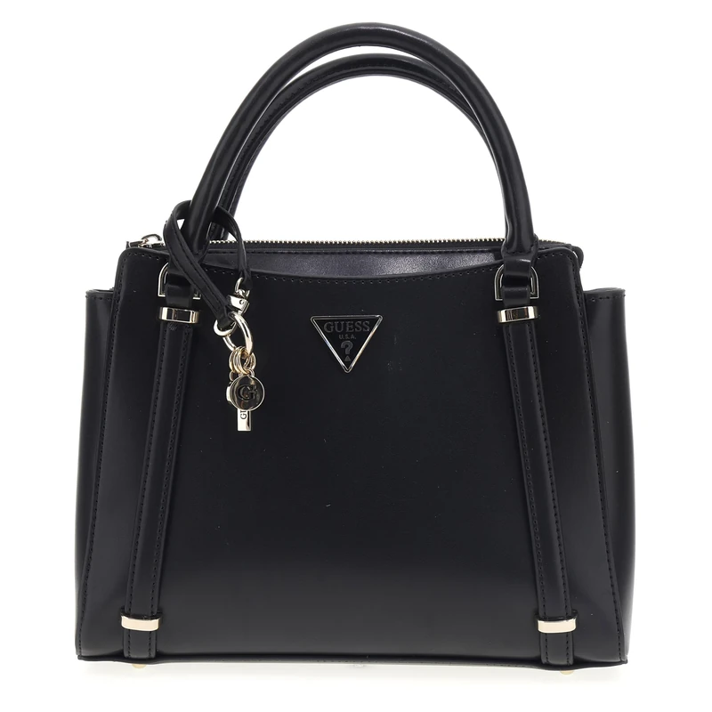 GUESS Women DARYNA 2 COMP Satchel Hand Bag, Black, One Size