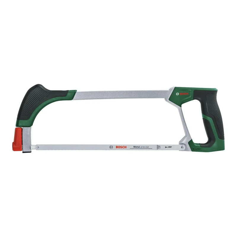 Bosch Hacksaw 300mm (Universal Hacksaw with Durable Bi-Metal Saw Blade for Precise Cutting in Metal, Wood, Plastic and More; 24 TPI; 45°/90° Cutting Angle; Ergonomic Softgrip)