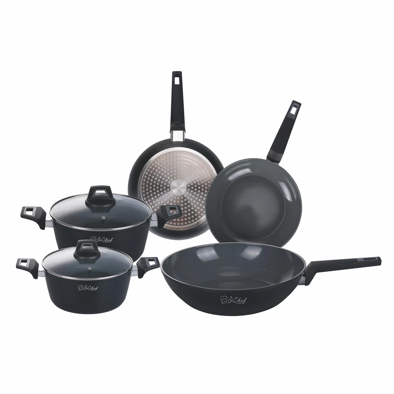 GALILEO SpA Berlin SìChef Berlin 7-Piece Ceramic Inner Coating Forged Aluminium Induction