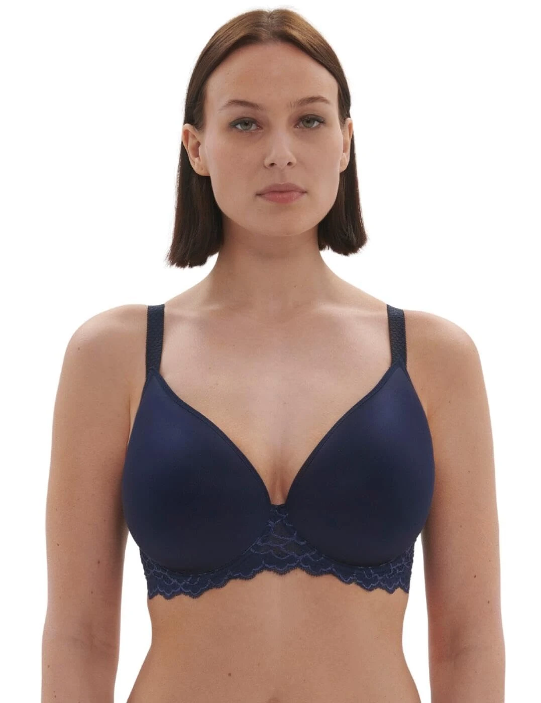 Simone Perele 12A316 Caresse Spacer Plunge Bra Ink Blue