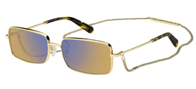 MARC JACOBS Glasses for Women, Gold, Yellow, 58/17/145