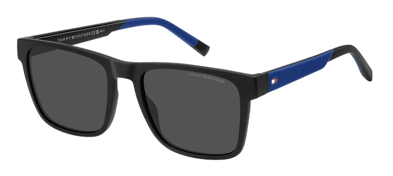 Tommy Hilfiger TH 2144/S BLACK BLUE/GREY 55/19/145 men Sunglasses