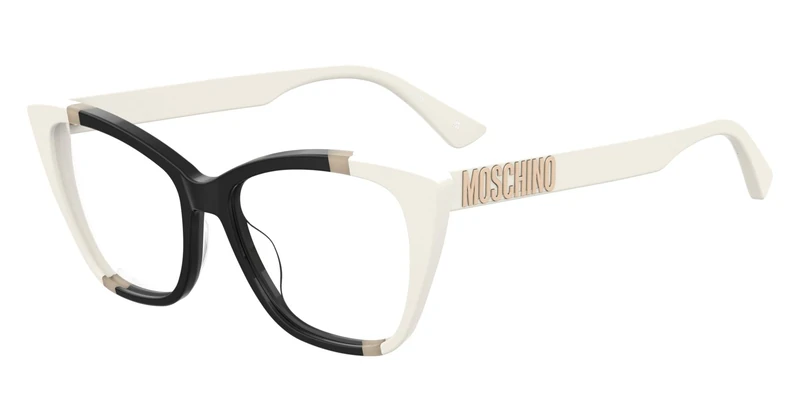 Moschino MOS642 CCP WHITE BLACK 52/15/140 WOMAN Eyewear Frame