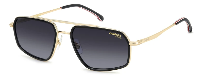 Carrera CARRERA 338/S BLACK ON GOLD/GREY SHADED 58/18/145 men Sunglasses