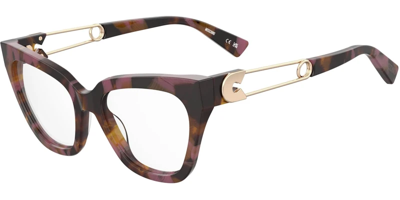 Moschino MOS638 Havana plum 52/18/145 WOMAN Eyewear Frame