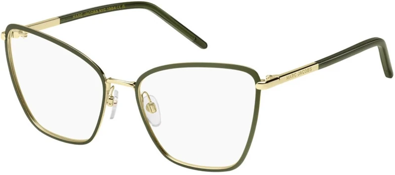 MARC JACOBS Women's Marc 776 Sunglasses, Matte Gold Green, 58/18/140
