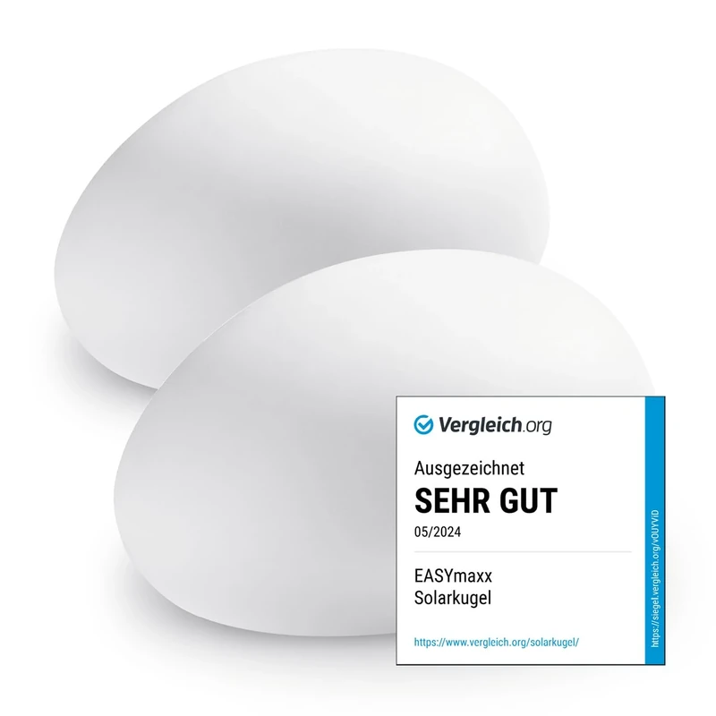 EASYmaxx Set of 2 LED Solar Lights with Colour Changing Decorative Garden Light with LED Lighting Beautiful Light Effects with Daylight Sensor Indoor and Outdoor Garden Decoration Weatherproof IP67,