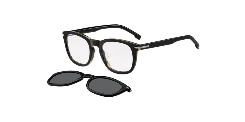 HUGO BOSS BOSS 1725/G/CS Black striped white 51/21/145 MAN Sunglasses