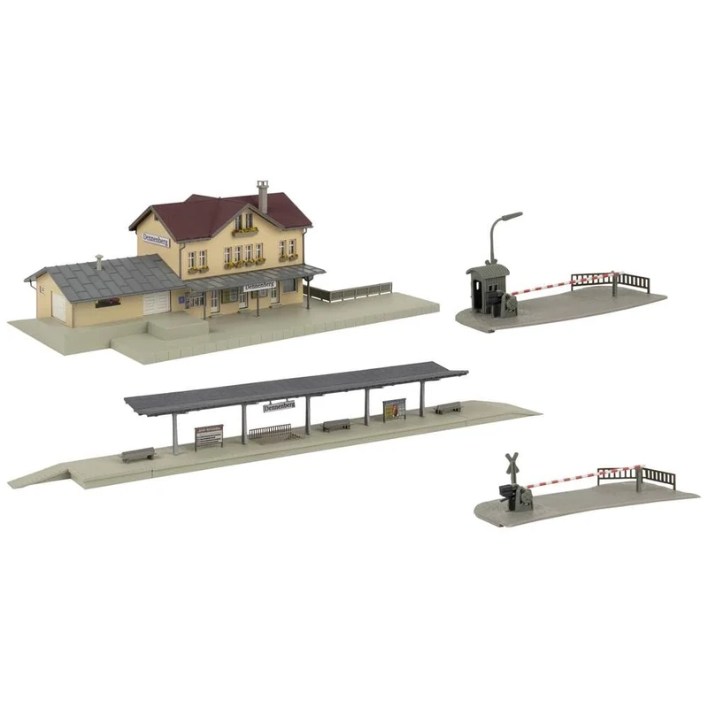 FALLER Dennenberg Station 239007 N Action Set Track Gauge N