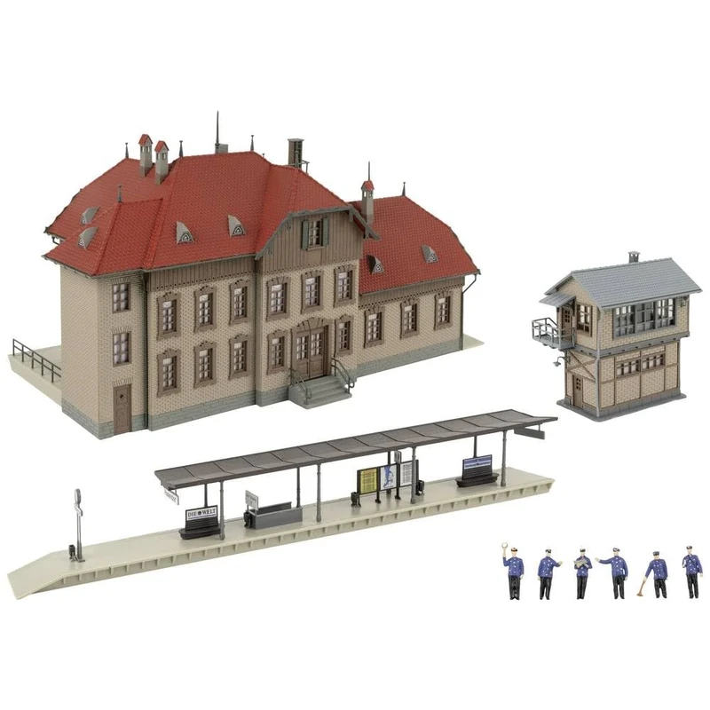 FALLER Passendorf 190035 H0 Train Station Action Set Track Gauge H0