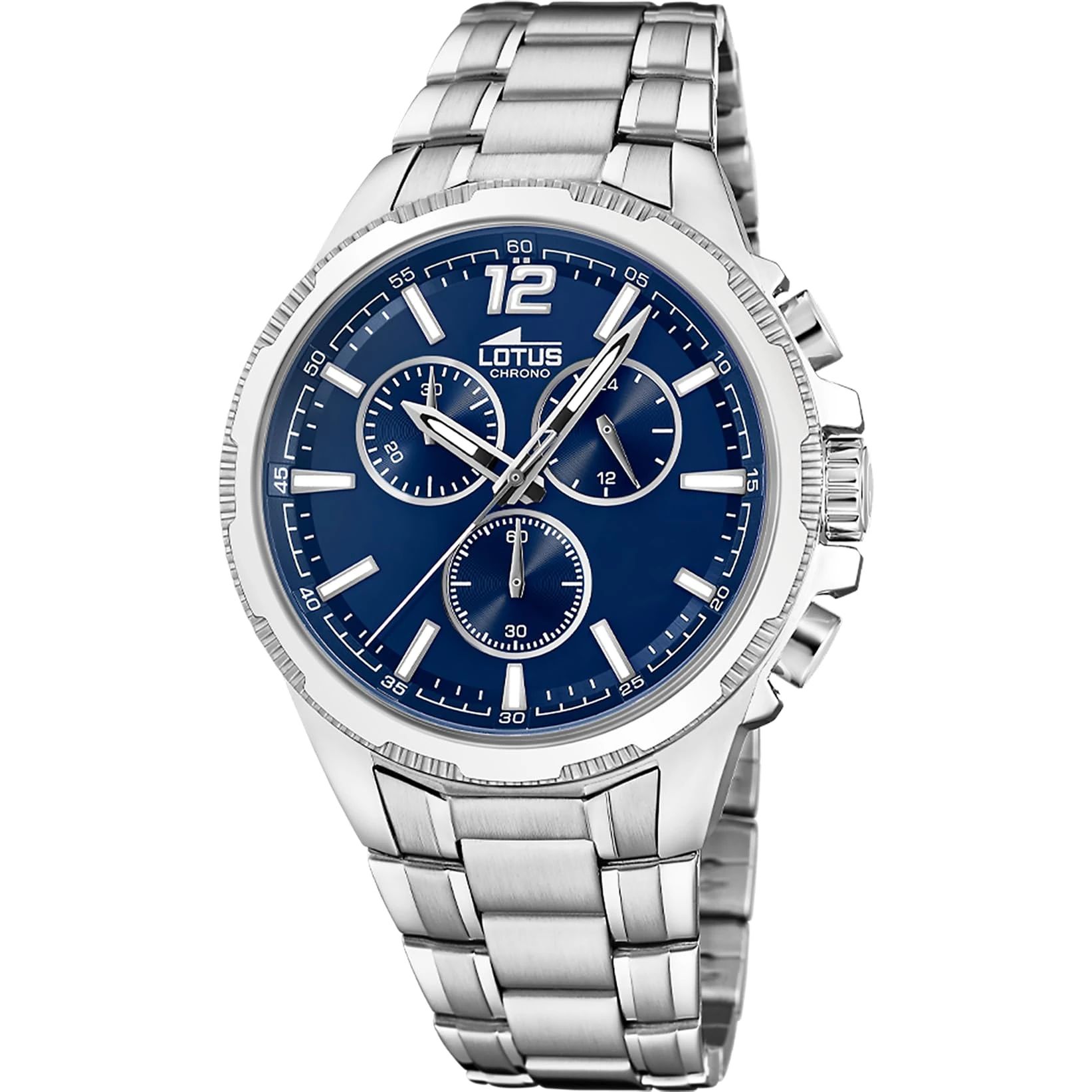 Lotus Mens Stainless Steel Chronograph Watch with Steel Bracelet 18991/2