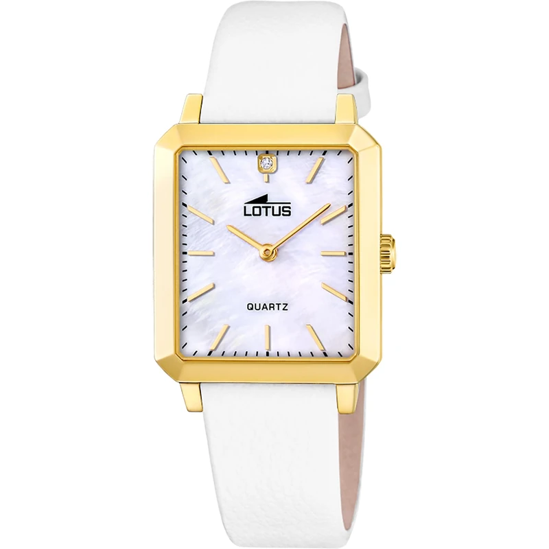 Lotus 18988/1 Ladies Gold PVD-Plated s Steel Watch with Leather Strap