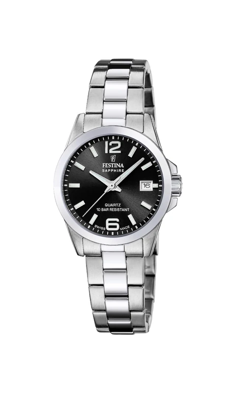 Festina Swiss Made Ladies Steel Watch with Steel Bracelet F20049/6