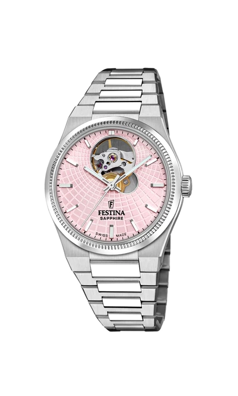 Festina Swiss Made Ladies Automatic Steel Watch with Bracelet F20054/2