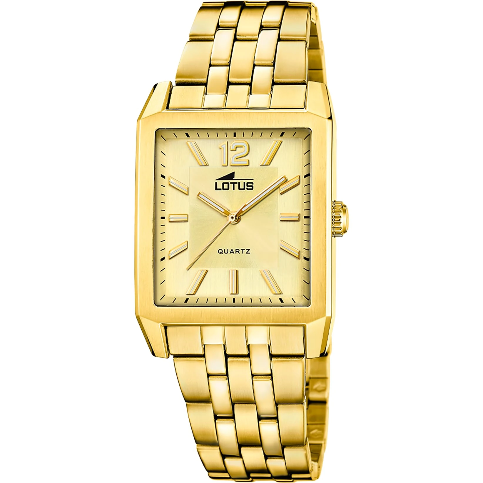 Lotus Mens Gold PVD-Plated Steel Watch with Steel Bracelet 18984/2