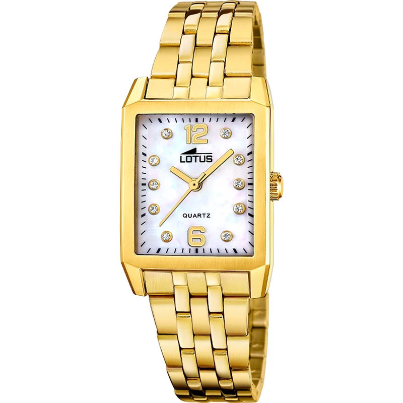 Lotus Ladies Gold PVD-Plated Steel Watch with Steel Bracelet 18986/1
