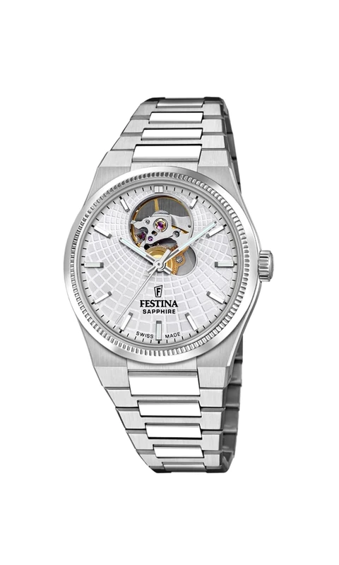 Festina Swiss Made Ladies Automatic Steel Watch with Bracelet F20054/1