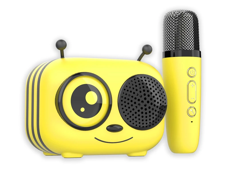 Maya Karaoke Kit/Wireless Bluetooth Speaker and Microphone | Magic Voice Effects Controls on the Microphone | Compatible with iOS and Android | Battery Life 8 Hours | USB Charging