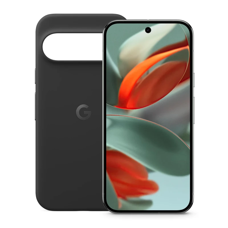 Google Pixel 9 Pro - Unlocked Android Smartphone with Gemini, Triple Rear Camera System, 6.3" Super Actua Display - Hazel, 512GB + Pixel 9 & Pixel 9 Pro Case - Obsidian