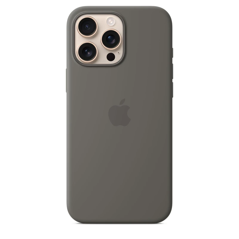 Apple iPhone 16 Pro Max Silicone Case with MagSafe - Stone Grey