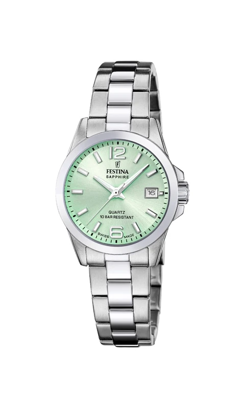 Festina Swiss Made Ladies Steel Watch with Steel Bracelet F20049/2