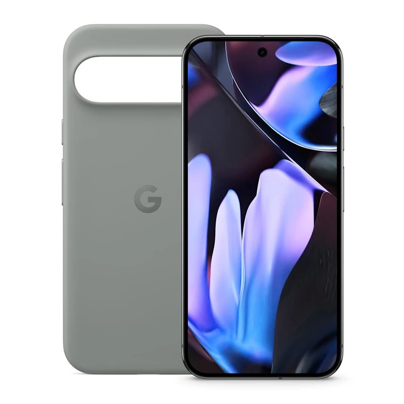 Google Pixel 9 Pro XL - Unlocked Android Smartphone with Gemini, Triple Rear Camera System, 6.8" Super Actua Display - Obsidian, 256GB + Pixel 9 Pro XL Case - Hazel
