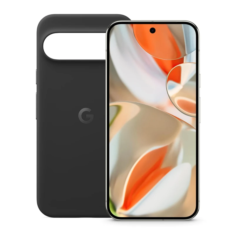 Google Pixel 9 Pro XL - Unlocked Android Smartphone with Gemini, Triple Rear Camera System, 6.8" Super Actua Display - Porcelain, 256GB + Pixel 9 Pro XL Case - Obsidian