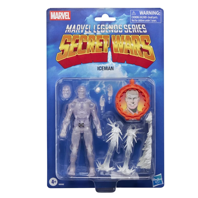 Marvel Legends Series Secret Wars Ice Man, X-Men Retro Marvel Comics Collectible 15-cm Action Figure