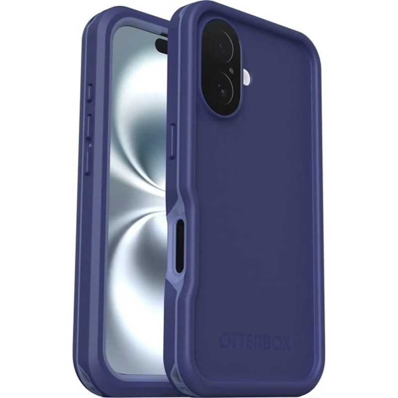 OtterBox Frē Series MagSafe Case for iPhone 16, Waterproof (IP68), Shockproof, Dirtproof, Protective Case with built in Screen Protector, x5 Tested to Military Standard, Purple