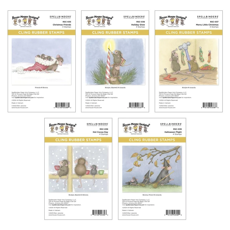 Spellbinders BD-0860 House-Mouse Holiday Friends Collector Bundle - Image 1