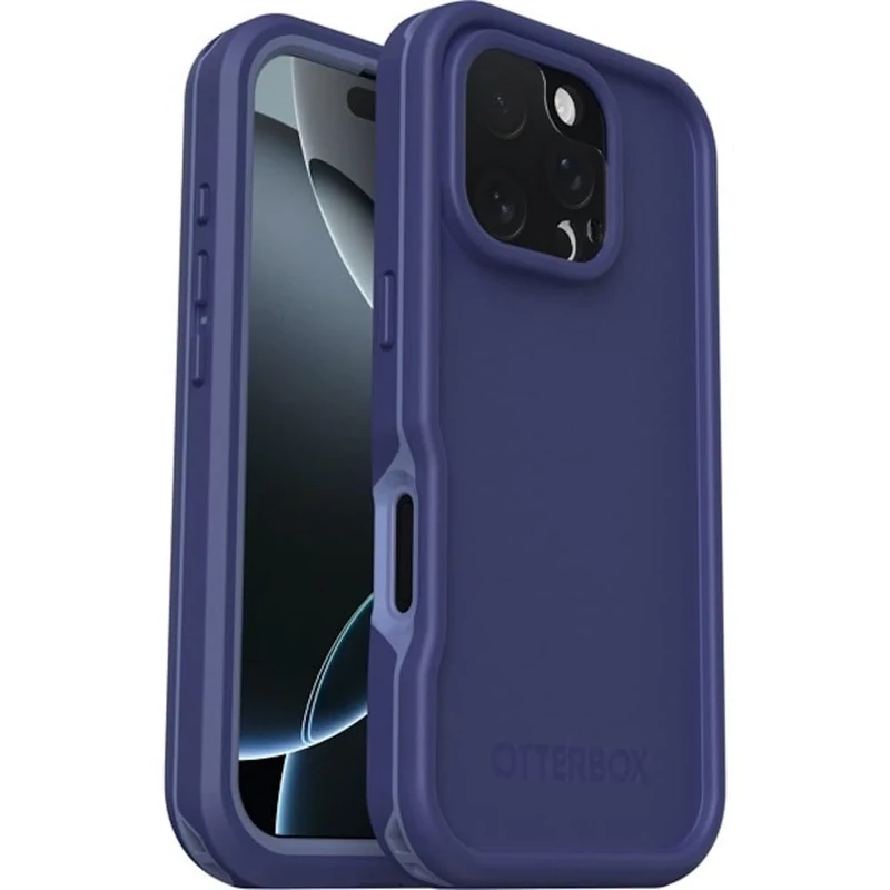 OtterBox Frē Series MagSafe Case for iPhone 16 Pro, Waterproof (IP68), Shockproof, Dirtproof, Protective Case with built in Screen Protector, x5 Tested to Military Standard, Purple