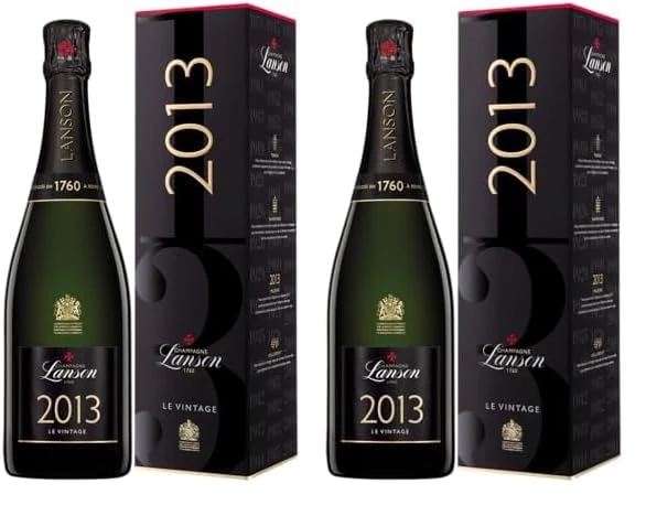 Lanson Le Vintage Gold 75cl Giftbox (Pack of 2)