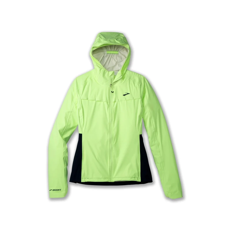 BROOKS 221608751 High Point Waterproof Jacket Jacket Women's Lime/Navy Size 30