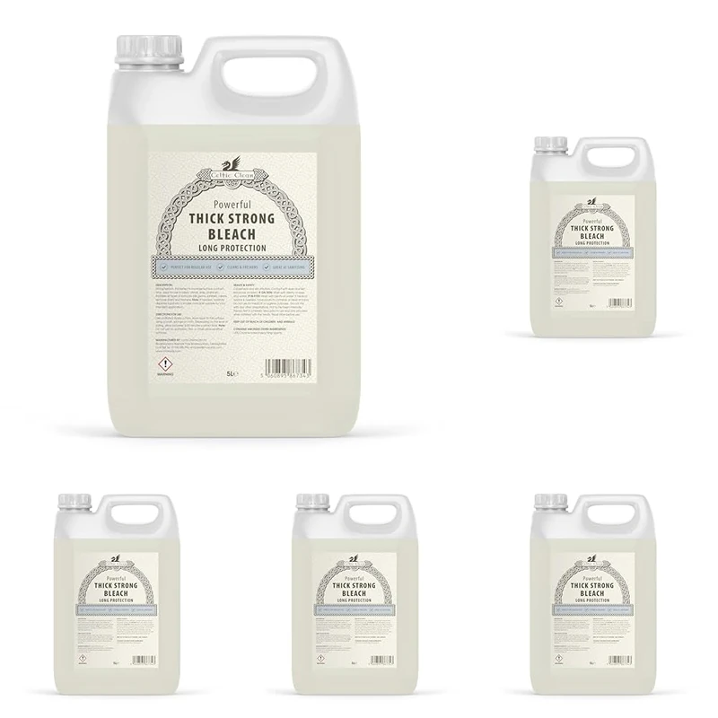 Celtic Clean - Thick Strong Bleach - 5 Litre (Pack of 5)