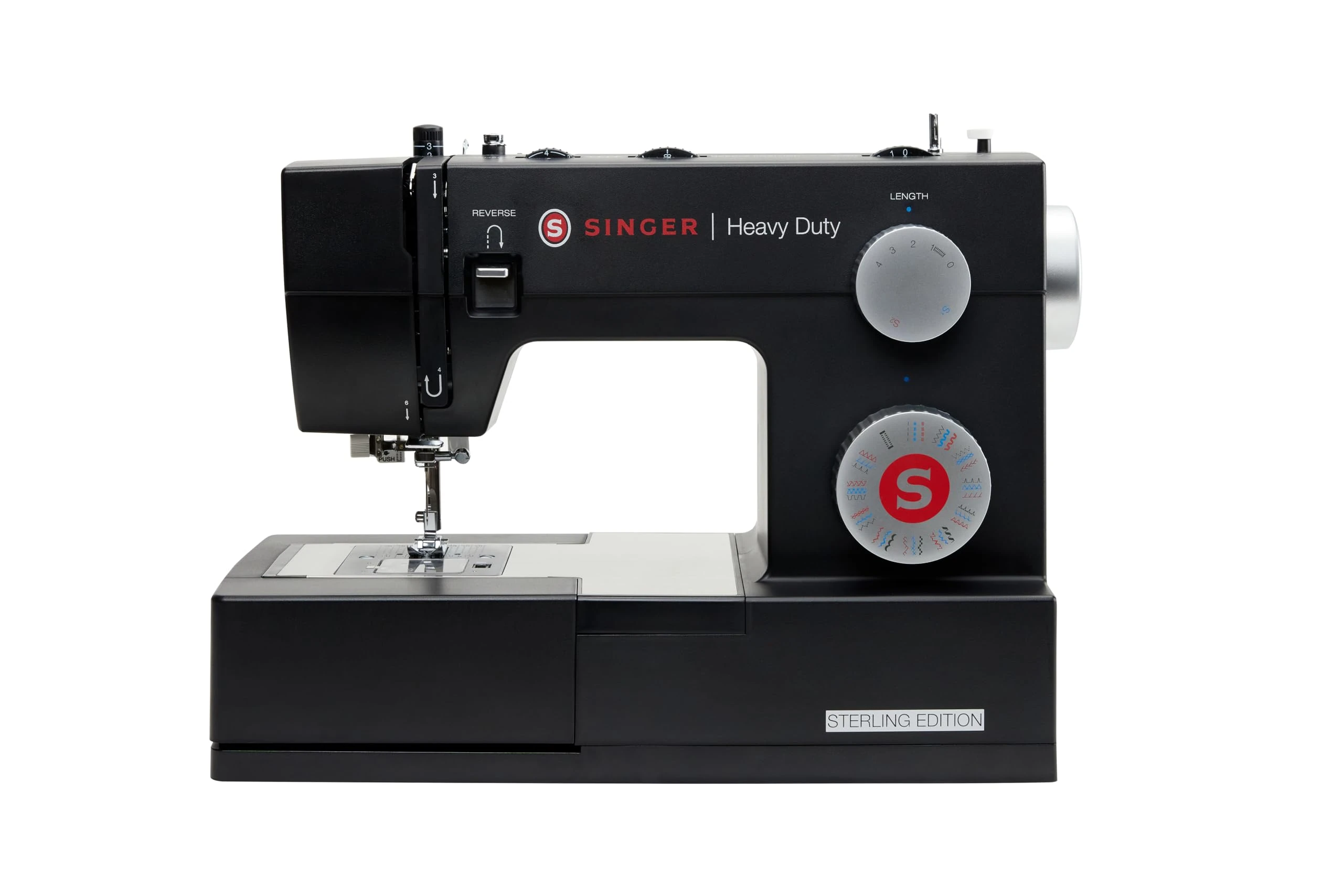 Singer HD4432 Sterling Edition Sewing Machine, Metal Plastic, Black