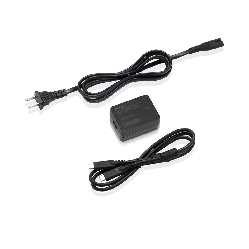 Panasonic Lumix DMW-AC11E AC Adapter Mains to USB-C, Compatible with Panasonic Lumix GH7 Camera, Includes USB-C & AC Cables, Black