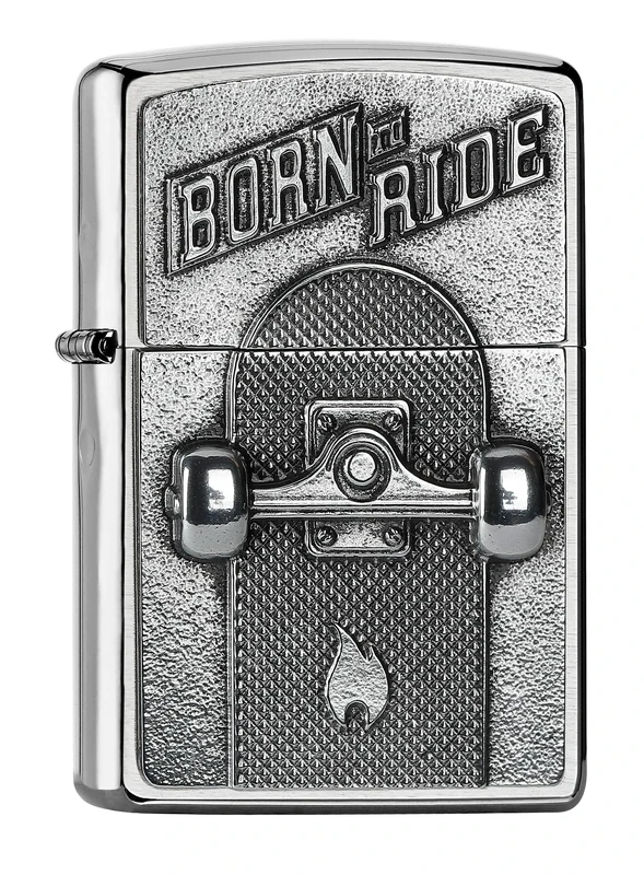 Zippo Windproof Lighter - Skateboard - Refillable - Gift Box - Metal - Made in USA