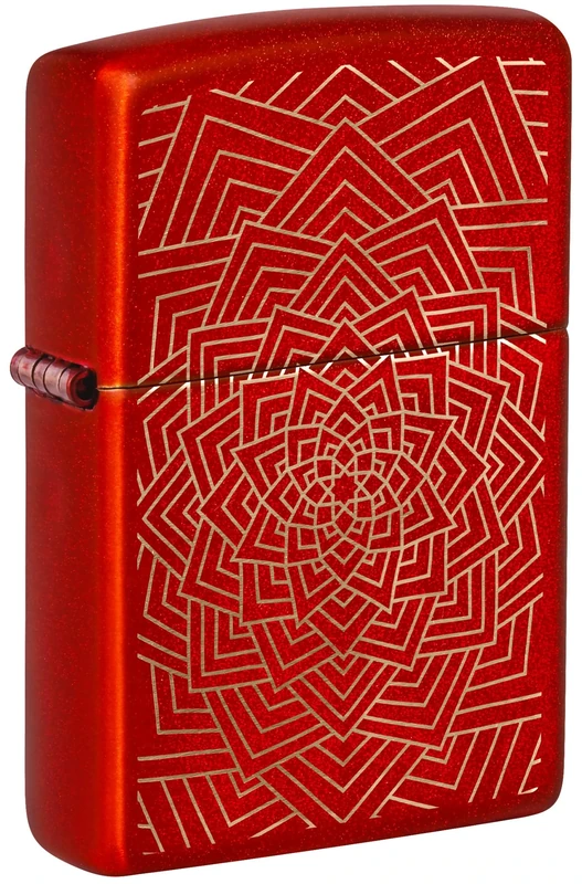 Zippo Windproof Lighter - Flowering Design - Refillable - Gift Box - Metal - Made in USA