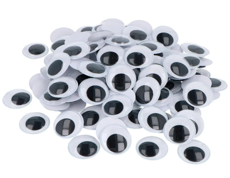 INNSPIRO Moving Eyes Stickers White and Black diam. 30 mm. 1000u.