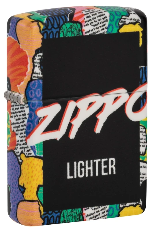 Zippo Windproof Lighter - Zippo Lighter Crowd Design - Refillable - Gift Box - Metal - Made in USA