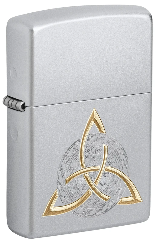 Zippo Windproof Lighter - Viking Symbols Design - Refillable - Gift Box - Metal - Made in USA