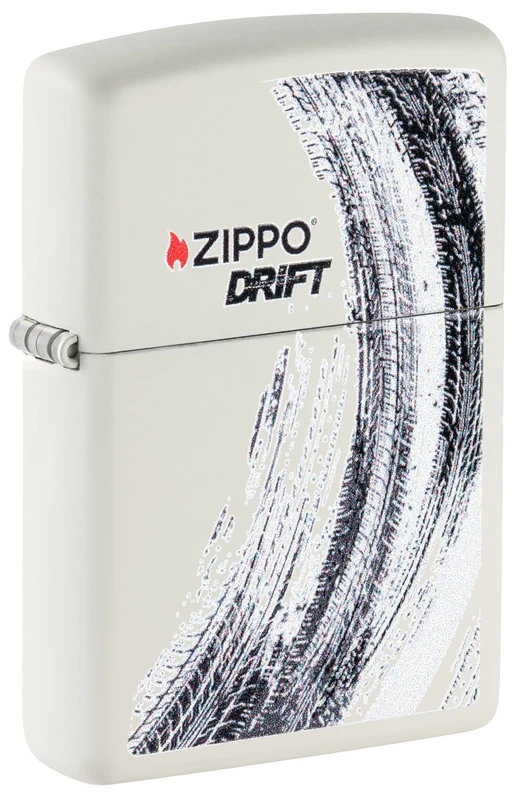 Zippo Windproof Lighter - Zippo Drift Design - Refillable - Gift Box - Metal - Made in USA