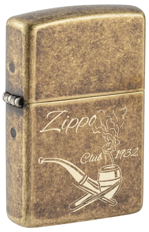 Zippo Windproof Lighter - Zippo Pipe Design - Refillable - Gift Box - Metal - Made in USA