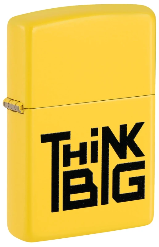 Zippo Windproof Lighter - Think Big Design - Refillable - Gift Box - Metal - Made in USA