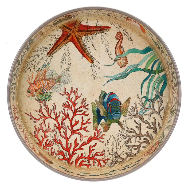 Rose & Tulipani Sea Life Outdoor Round Tray